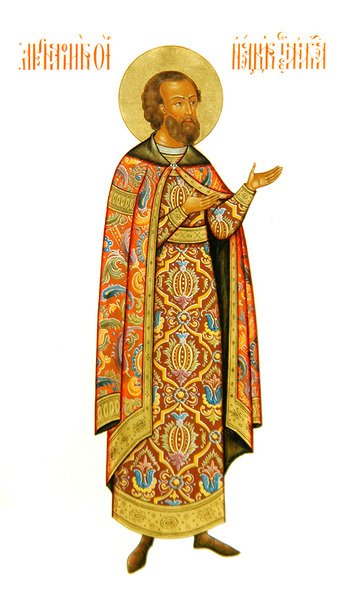 Grande Príncipe Andrei Ioannovich Bogolyubsky, c.1825-50 (guache sobre vellum) de Fyodor Solntsev