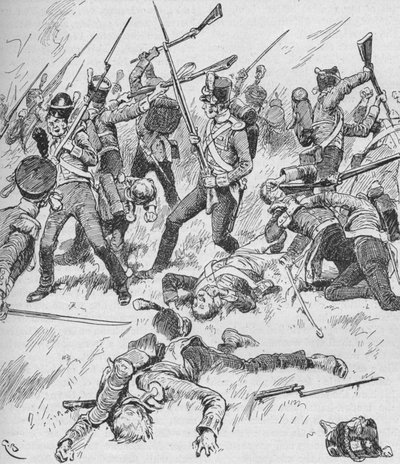 Toda a formação foi perdida, e cada homem lutou por si mesmo, 1902 de GB