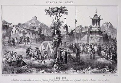 Quartos do General Montauban no Grande Pagode em Tche Fou, de "A Guerra na China de G.C. de Fortavion