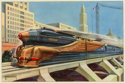 The Railroads of Tommorrow (cor litho) de G.P. Micklewright