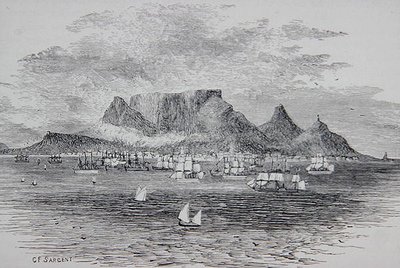 Cape Town Seen from Table Bay, South Africa, de 