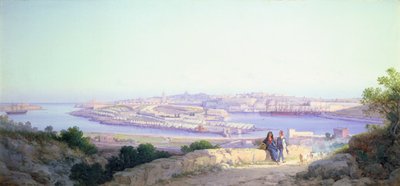 O acampamento de infantaria em Lazaretto, Malta de G. Gianni