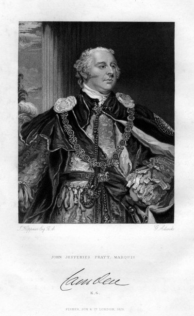 John Jeffreys Pratt, 1º marquês de Camden, 1829. de G. H. Adcock