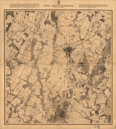 Campo de batalha de Gettysburg. de G. K. Warren