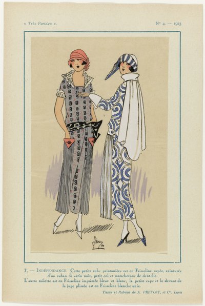 Très Parisien, 1923, No. 4: 7- INDEPENDÊNCIA. Este pequeno vestido... de G P. Joumard