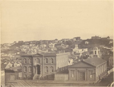 Vista da Kearny Street - em primeiro plano, o asilo dos órfãos de G. R. Fardon