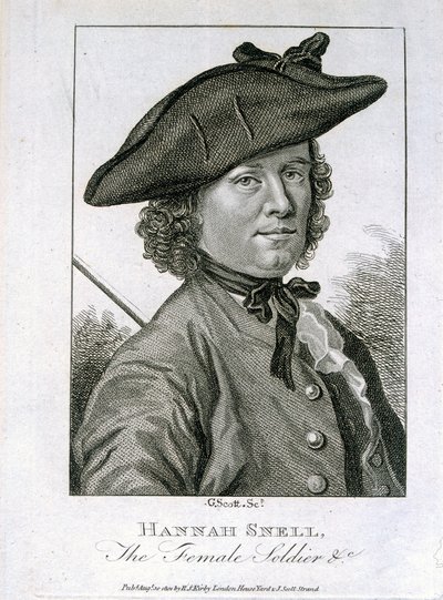 Hannah Snell, a Soldado Feminina, publicado por RS Kirby, 1804 de G. Scott