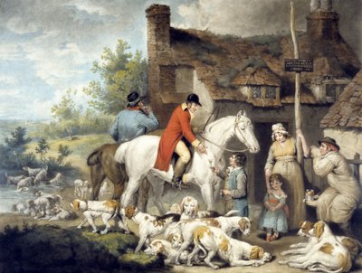 Fora de um País Alehouse, gravado por William Ward de G. and Ward J. Morland