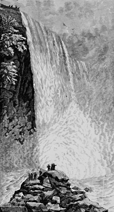 Nas rochas abaixo das Cataratas americanas, 1883 de G. Wyand