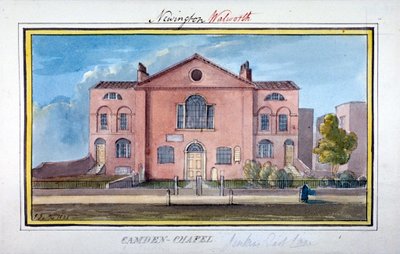 Capela de Camden, East Lane, Southwark, Londres, 1825 de G Yates