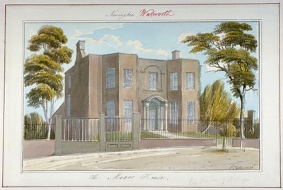 The Manor House, Newington, Southwark, Londres, 1826 de G Yates