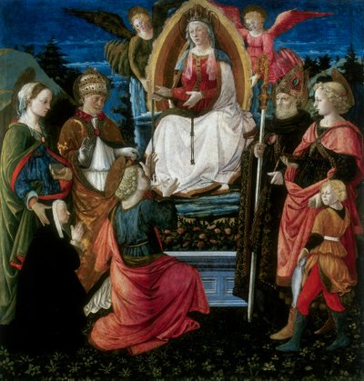 A Madonna do cinturão com os santos de G. da and Filippi, C. Carpi