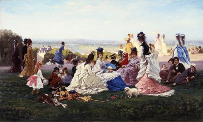 Domingo em Bellevue, 1874 de Gabriel Amable de Lafoulhouze