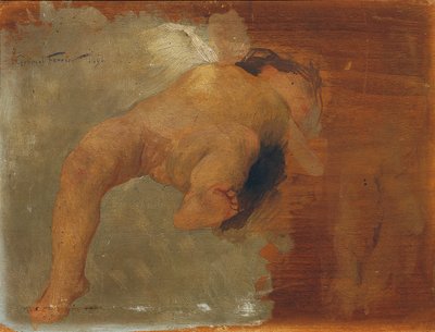Putto reclinado de Gabriel Ferrier
