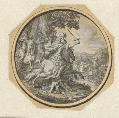 cena de batalha de Gabriel Francois Louis Debrie