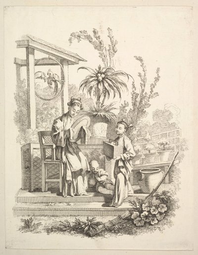 O banheiro, ca. 1742 de Gabriel Huquier