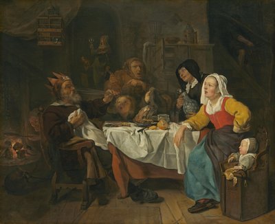 O rei bebe de Gabriel Metsu