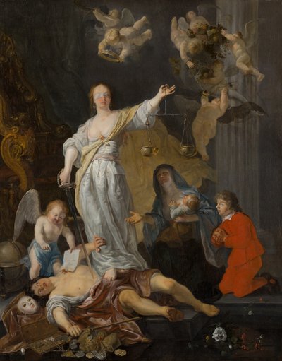 O triunfo da justiça de Gabriel Metsu