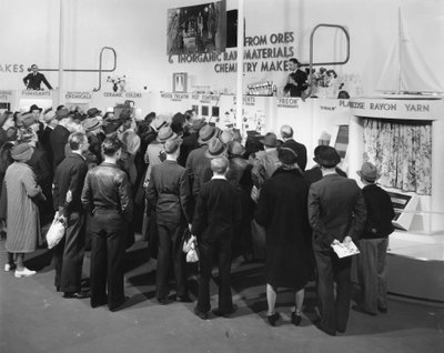 Demonstrações de produtos, Feira Mundial de Nova York, 1939 de Gabriel Moulin
