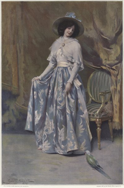 Retrato em azul de Gabriel Nicolet