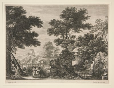 Paisagem com o Voo para o Egipto de Gabriel Perelle