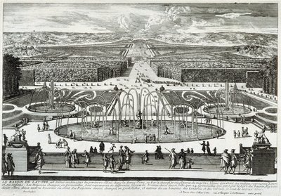 A bacia Latona, nos jardins do castelo de Versalhes - por Perelle, finais do século XVII de Gabriel Perelle