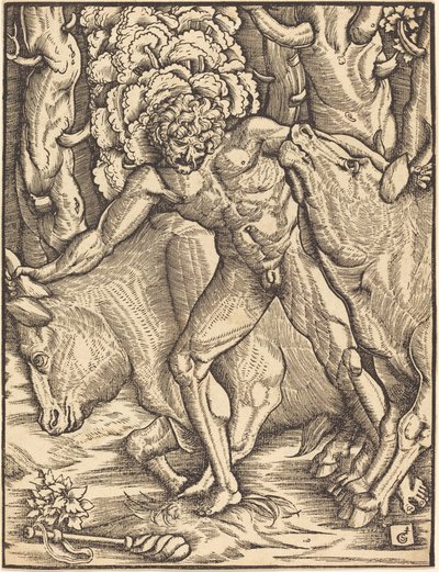 Hércules levando o gado de Geryon de Gabriel Salmon