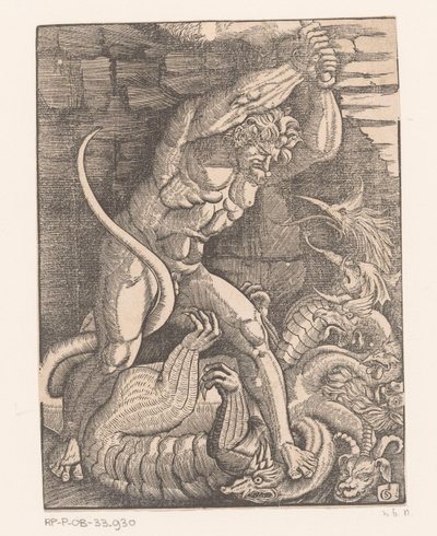 Hércules mata a Hidra de Lerna Trabalhos de Hércules (título da série) de Gabriel Salmon