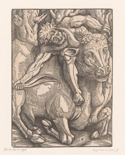 Hércules luta com Aqueloo Trabalhos de Hércules (título da série) de Gabriel Salmon