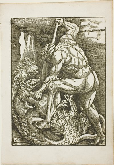 Os Trabalhos de Hércules: Trazendo Cerberus do Mundo Inferior de Gabriel Salmon