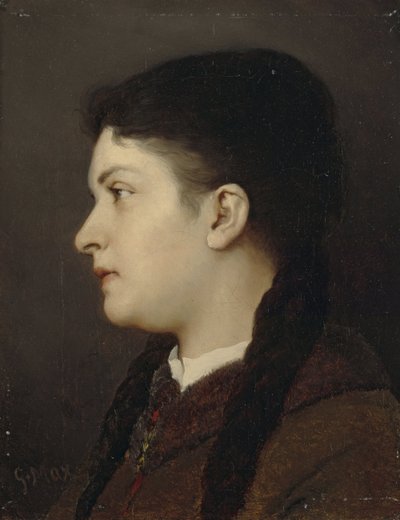Retrato de uma rapariga de Gabriel von Max