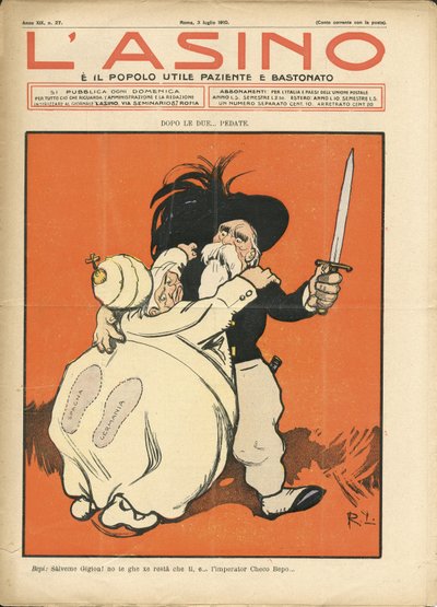 Ilustração de Galantara (1865-1937) para a capa de L