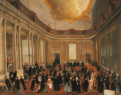 Itália, Veneza, O foyer de Gabriele Bella