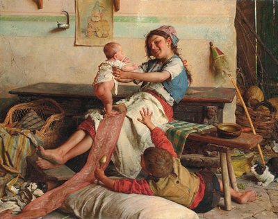 Afeto fraterno; Afeto fraterno, c. 1900 de Gaetano Chierici