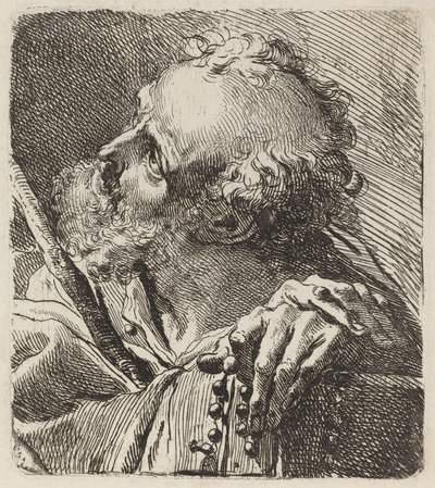 Busto de um santo de Gaetano Gandolfi