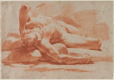 Nu masculino reclinado de Gaetano Gandolfi