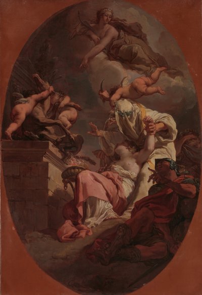 O sacrifício de Ifigênia, 1789. de Gaetano Gandolfi