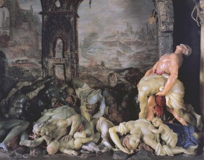 A Praga, detalhe de cera de 1691-94 de 309482 de Gaetano Giulio Zumbo