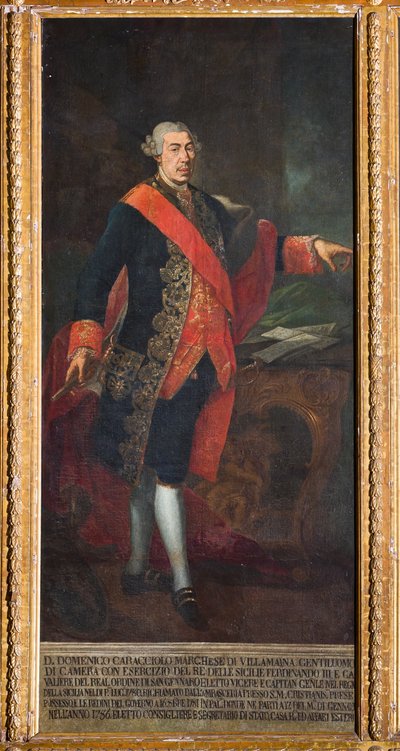 Vice-Rei Domenico Caracciolo (óleo sobre tela) de Gaetano Mangano