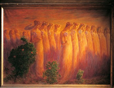 Funeral de virgem de Gaetano Previati