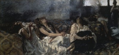 Fumadores Hashish de Gaetano Previati
