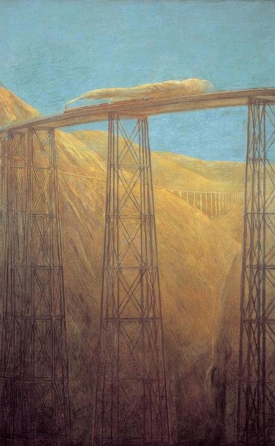 A ferrovia do Pacífico de Gaetano Previati