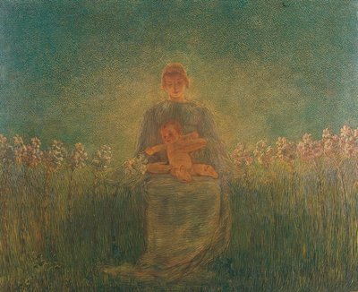 Madonna dos lírios de Gaetano Previati