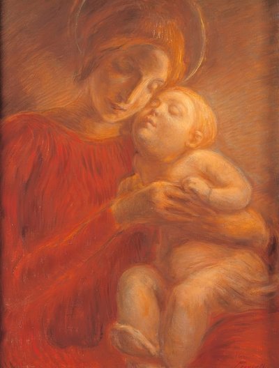 Maria com criança de Gaetano Previati