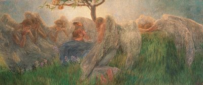Maternidade, 1890-1891. de Gaetano Previati