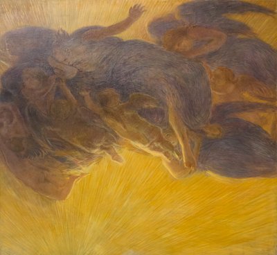 A criação da luz, c. 1913, Gaetano Previati (óleo sobre tela) de Gaetano Previati