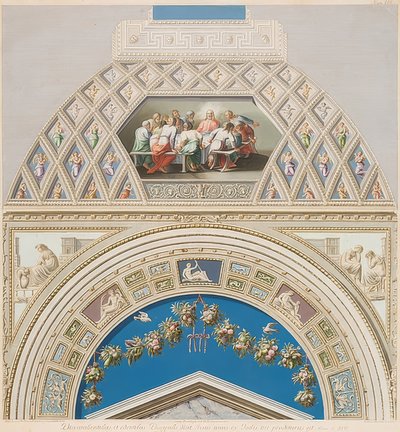 Moldura e campo abobadado com sacramento. 1774 de Gaetano Savorelli