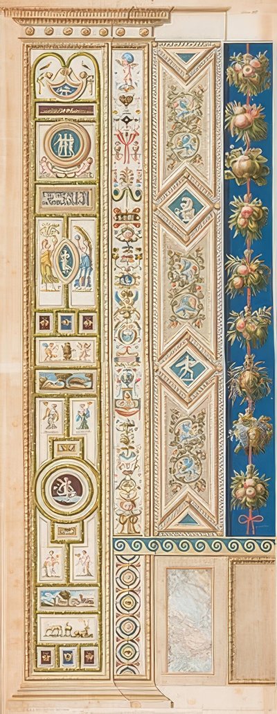 Pilaster Loggia III (decoração com vários jogos) de Gaetano Savorelli