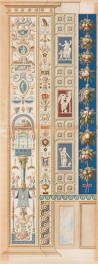 Pilaster Loggia I (ornamento que repousa sobre uma máscara) de Gaetano Savorelli