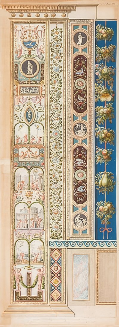 Pilaster Loggia VIII (decoração com grupos de crianças) de Gaetano Savorelli